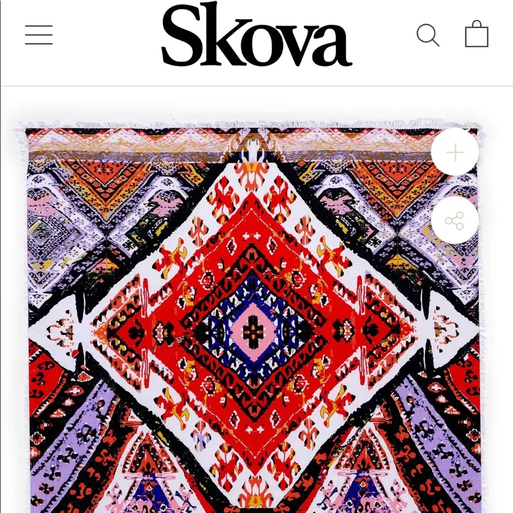Skova's Turkish Oversized Travel Towel, beach pool travel yoga 59x59 inches